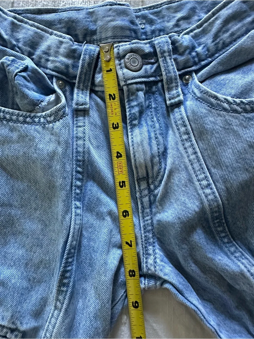 Old Navy Light Blue High-Rise Denim Pants